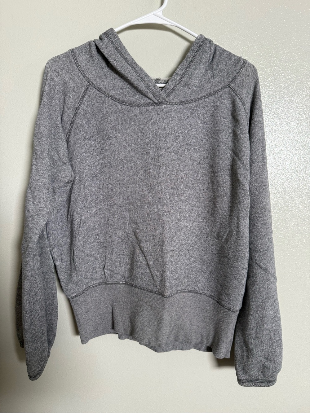 Converse Women's Heather Gray Crewneck Hoodie Sweater